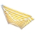 Jawoll Gelenkarm-Markise 5,0 x 3,0 m Gelb-Weiß (Profilfarbe: Weiß) Sonnenschutz Alu Markise Schattenspender Sonnensegel - 2