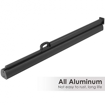 MVPower Seitenmarkise Alu 300 x 160 cm (L x H) - 280 g/m² - Ausziehbar Sonnenschutz Sichtschutz für Balkon, Terrasse, Garten, Seitenwandmarkise, Seitenrollo - 2