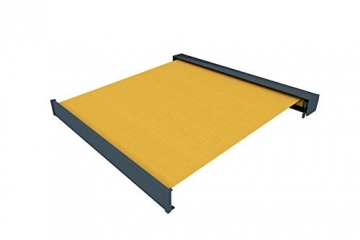 paramondo Kassettenmarkise Line, 3,5 x 3 m, Gestell: anthrazit, Stoff: Uni, gelb - 4