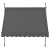 [pro.tec] Klemmmarkise - Grau - 150 x 120 x 200-300cm - Markise Balkonmarkise Sonnenschutz - ohne Bohren - 4