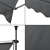 [pro.tec] Klemmmarkise - Grau - 150 x 120 x 200-300cm - Markise Balkonmarkise Sonnenschutz - ohne Bohren - 6